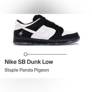Youth Nike SB Dunk Low Staple Panda Pigeon